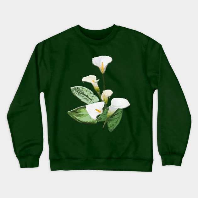 Calla Lily Flowers Crewneck Sweatshirt by PrivateVices